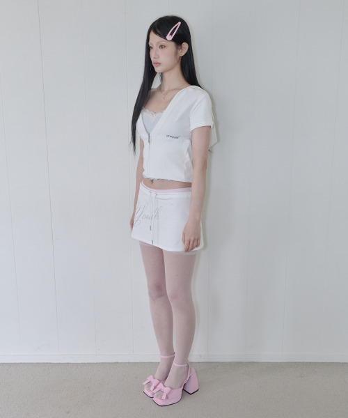 41PRAY（サイルプレイ）の「Youth Graphic Skirt / Ivory（スカート・レディース・アイボリー・OS）」の4枚目の写真