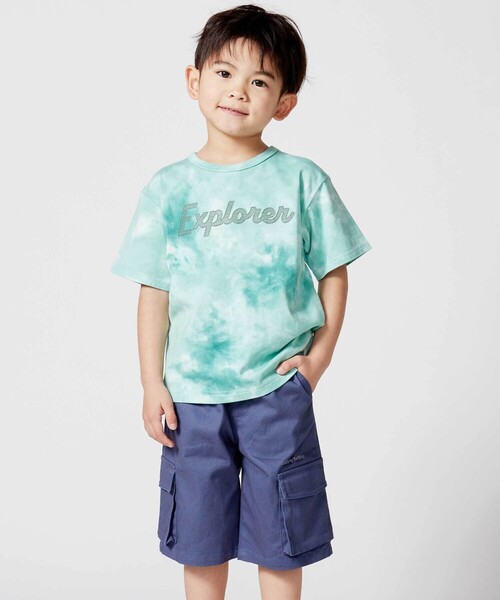 BeBe(ベベ)の「ストレッチツイルカーゴハーフパンツ(カーゴパンツ・キッズ・ブルー/レッド・130cm/120cm/150cm/140cm)」の8枚目の写真