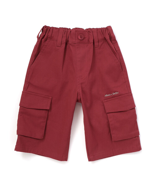 BeBe(ベベ)の「ストレッチツイルカーゴハーフパンツ(カーゴパンツ・キッズ・ブルー/レッド・130cm/120cm/150cm/140cm)」の12枚目の写真