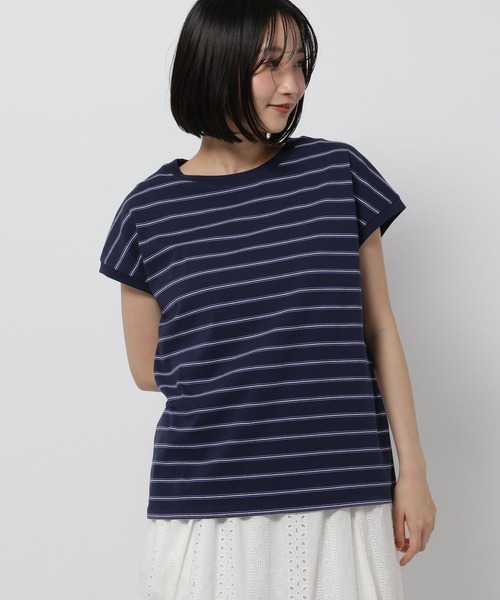 niko and...（ニコアンド）の「COLORマイスターフレンチプルオーバー（Tシャツ/カットソー・レディース・オフホワイト/レッド/ブラウン/グレー/ネイビー/アイボリー・MEDIUM/LARGE）」の5枚目の写真