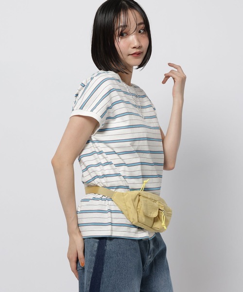 niko and...（ニコアンド）の「COLORマイスターフレンチプルオーバー（Tシャツ/カットソー・レディース・オフホワイト/レッド/ブラウン/グレー/ネイビー/アイボリー・MEDIUM/LARGE）」の10枚目の写真