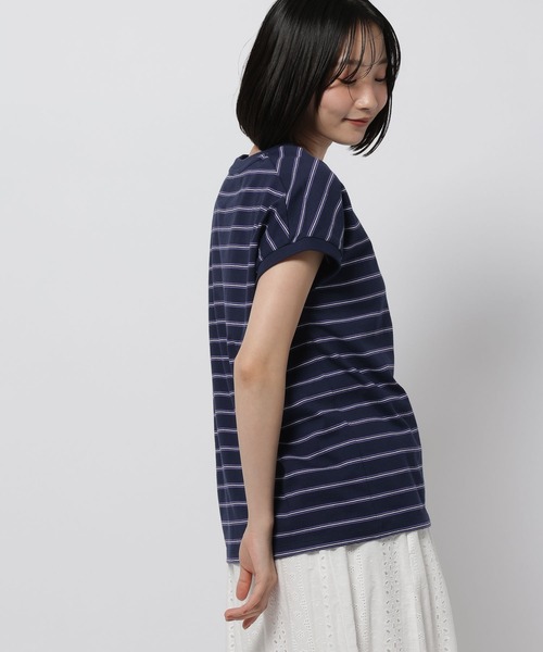 niko and...（ニコアンド）の「COLORマイスターフレンチプルオーバー（Tシャツ/カットソー・レディース・オフホワイト/レッド/ブラウン/グレー/ネイビー/アイボリー・MEDIUM/LARGE）」の12枚目の写真
