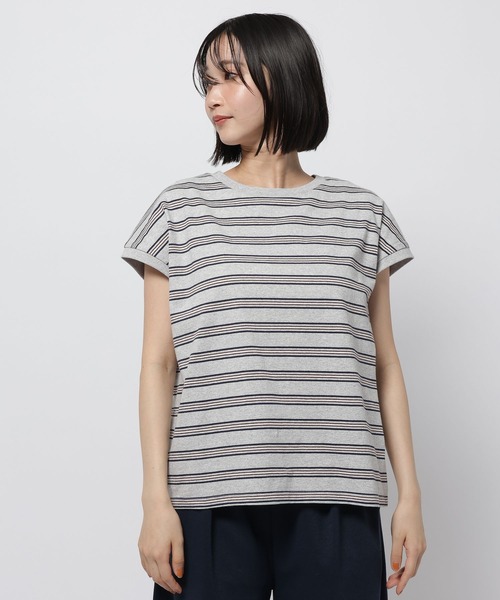 niko and...（ニコアンド）の「COLORマイスターフレンチプルオーバー（Tシャツ/カットソー・レディース・オフホワイト/レッド/ブラウン/グレー/ネイビー/アイボリー・MEDIUM/LARGE）」の13枚目の写真