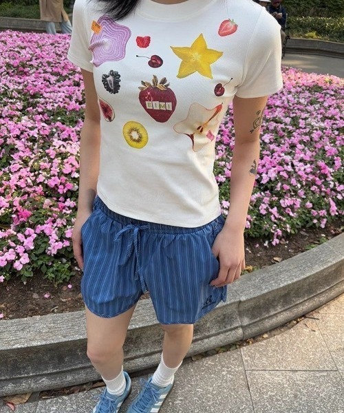 almo(アルモ)の「【LAMPOON】フルーツマルチTシャツ(Tシャツ/カットソー・レディース・ホワイト・SMALL/MEDIUM/LARGE)」の3枚目の写真