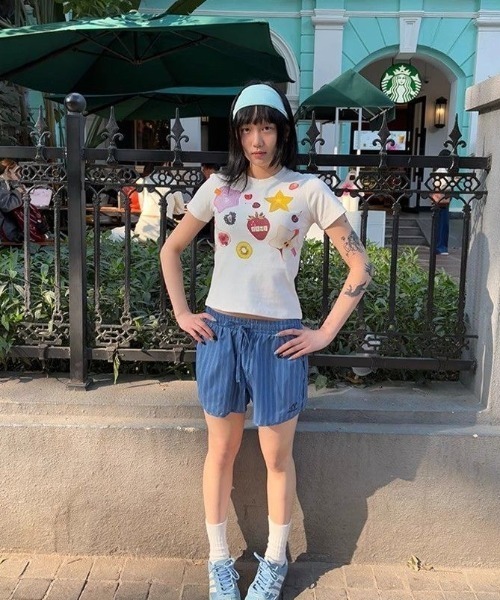 almo(アルモ)の「【LAMPOON】フルーツマルチTシャツ(Tシャツ/カットソー・レディース・ホワイト・SMALL/MEDIUM/LARGE)」の6枚目の写真