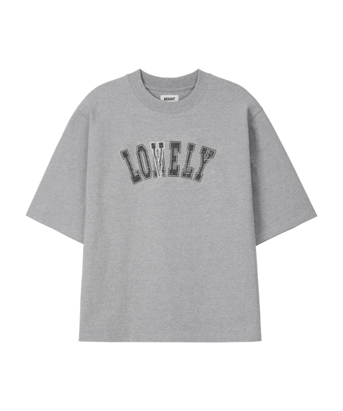 NOHANT（ノアン）の「LONELY/LOVELY STRUCTURED T-SHIRT GRAY（Tシャツ/カットソー・メンズ・ライトグレー・SMALL/MEDIUM/LARGE）」の7枚目の写真