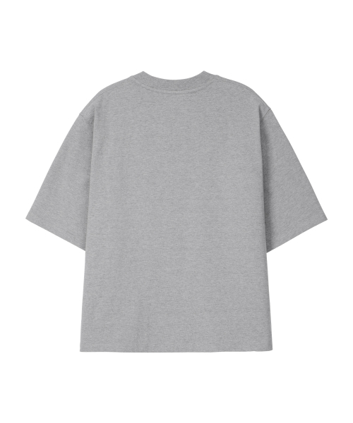 NOHANT（ノアン）の「LONELY/LOVELY STRUCTURED T-SHIRT GRAY（Tシャツ/カットソー・メンズ・ライトグレー・SMALL/MEDIUM/LARGE）」の8枚目の写真