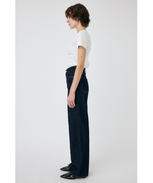 MOUSSY（マウジー）の「HIGH WAIST STRAIGHT（デニムパンツ・レディース・ライトブルー/ワンウォッシュ・23inch/24inch/25inch/26inch）」の11枚目の写真