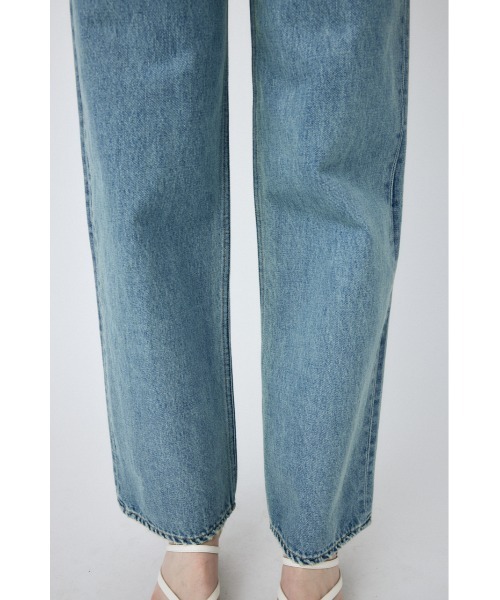 MOUSSY（マウジー）の「HIGH WAIST STRAIGHT（デニムパンツ・レディース・ライトブルー/ワンウォッシュ・23inch/24inch/25inch/26inch）」の7枚目の写真