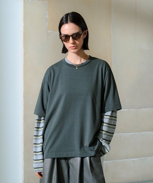 soerte(ソエルテ)の「Utility Shield Tee/ユーティリティシールドTシャツ(Tシャツ/カットソー・メンズ・アッシュグレー/ライトグリーン/ブラック/ホワイト/ネイビー/チャコールグレー・2/1/3)」の3枚目の写真