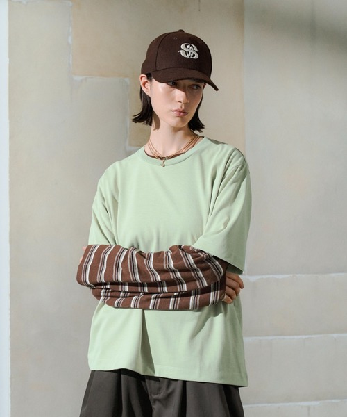 soerte(ソエルテ)の「Utility Shield Tee/ユーティリティシールドTシャツ(Tシャツ/カットソー・メンズ・アッシュグレー/ライトグリーン/ブラック/ホワイト/ネイビー/チャコールグレー・2/1/3)」の22枚目の写真