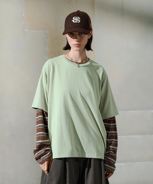 soerte(ソエルテ)の「Utility Shield Tee/ユーティリティシールドTシャツ(Tシャツ/カットソー・メンズ・アッシュグレー/ライトグリーン/ブラック/ホワイト/ネイビー/チャコールグレー・2/1/3)」の21枚目の写真