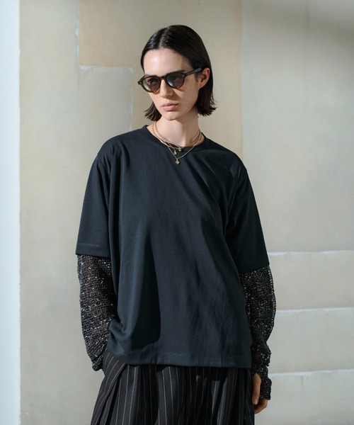soerte(ソエルテ)の「Utility Shield Tee/ユーティリティシールドTシャツ(Tシャツ/カットソー・メンズ・アッシュグレー/ライトグリーン/ブラック/ホワイト/ネイビー/チャコールグレー・2/1/3)」の14枚目の写真