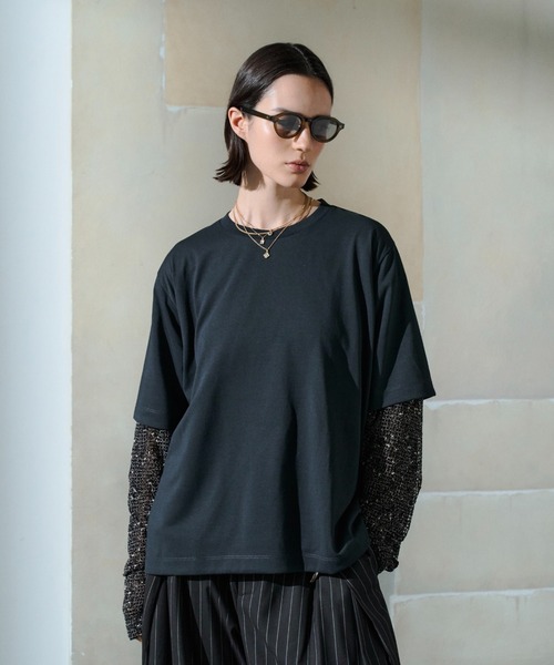 soerte(ソエルテ)の「Utility Shield Tee/ユーティリティシールドTシャツ(Tシャツ/カットソー・メンズ・アッシュグレー/ライトグリーン/ブラック/ホワイト/ネイビー/チャコールグレー・2/1/3)」の15枚目の写真