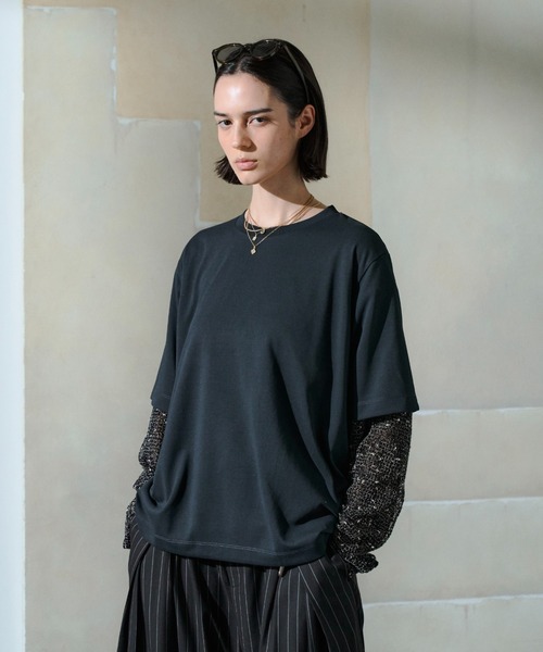 soerte(ソエルテ)の「Utility Shield Tee/ユーティリティシールドTシャツ(Tシャツ/カットソー・メンズ・アッシュグレー/ライトグリーン/ブラック/ホワイト/ネイビー/チャコールグレー・2/1/3)」の16枚目の写真