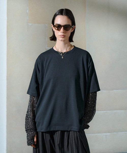 soerte(ソエルテ)の「Utility Shield Tee/ユーティリティシールドTシャツ(Tシャツ/カットソー・メンズ・アッシュグレー/ライトグリーン/ブラック/ホワイト/ネイビー/チャコールグレー・2/1/3)」の17枚目の写真