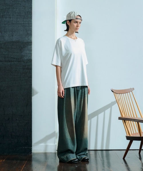 soerte(ソエルテ)の「Utility Shield Tee/ユーティリティシールドTシャツ(Tシャツ/カットソー・メンズ・アッシュグレー/ライトグリーン/ブラック/ホワイト/ネイビー/チャコールグレー・2/1/3)」の11枚目の写真