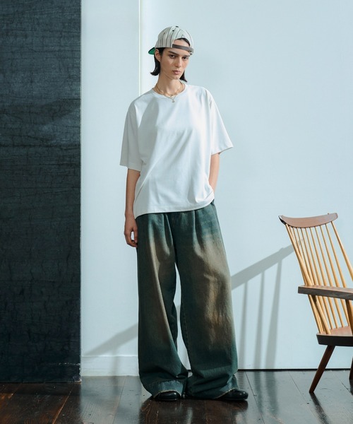 soerte(ソエルテ)の「Utility Shield Tee/ユーティリティシールドTシャツ(Tシャツ/カットソー・メンズ・アッシュグレー/ライトグリーン/ブラック/ホワイト/ネイビー/チャコールグレー・2/1/3)」の12枚目の写真