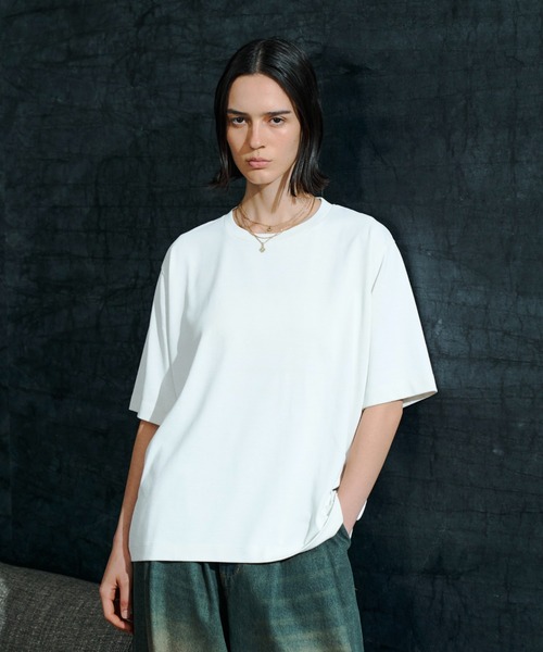 soerte(ソエルテ)の「Utility Shield Tee/ユーティリティシールドTシャツ(Tシャツ/カットソー・メンズ・アッシュグレー/ライトグリーン/ブラック/ホワイト/ネイビー/チャコールグレー・2/1/3)」の7枚目の写真