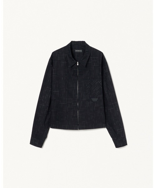 FORSOMEONE(フォーサムワン)の「FORSOMEONE KASURI ZIP SHIRT(ブルゾン・メンズ・ブラック・46/48/50)」の1枚目の写真