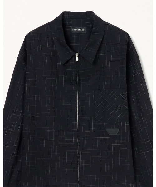 FORSOMEONE(フォーサムワン)の「FORSOMEONE KASURI ZIP SHIRT(ブルゾン・メンズ・ブラック・46/48/50)」の8枚目の写真