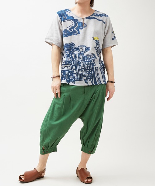 チャイハネ(チャイハネ)の「【チャイハネ】パジャールMEN'Sサルエルパンツ(その他パンツ・メンズ・ブラック/グリーン/ベージュ・FREE)」の12枚目の写真