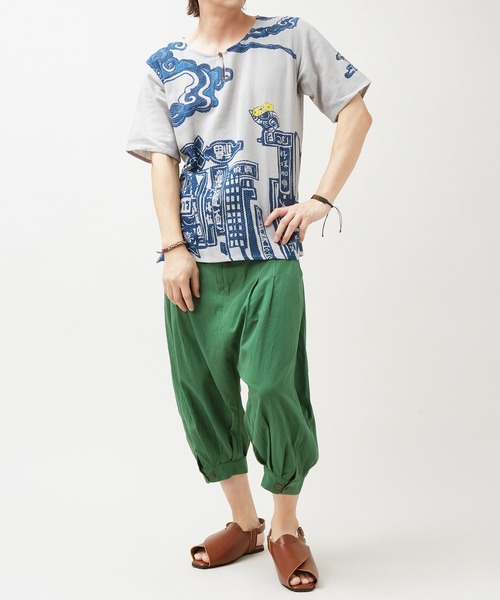チャイハネ(チャイハネ)の「【チャイハネ】パジャールMEN'Sサルエルパンツ(その他パンツ・メンズ・ブラック/グリーン/ベージュ・FREE)」の11枚目の写真
