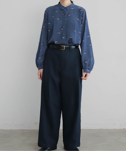 Blanc Bleu Minuit(ブランブルーミニュイ)の「アソートチェック 深タックパンツ(その他パンツ・レディース・ネイビー/チャコールグレー・FREE)」の6枚目の写真
