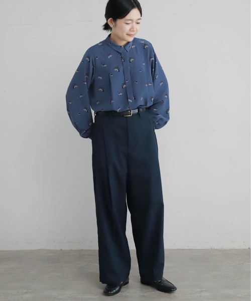 Blanc Bleu Minuit(ブランブルーミニュイ)の「アソートチェック 深タックパンツ(その他パンツ・レディース・ネイビー/チャコールグレー・FREE)」の7枚目の写真