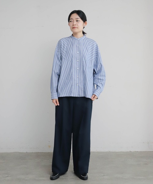 Blanc Bleu Minuit(ブランブルーミニュイ)の「アソートチェック 深タックパンツ(その他パンツ・レディース・ネイビー/チャコールグレー・FREE)」の11枚目の写真