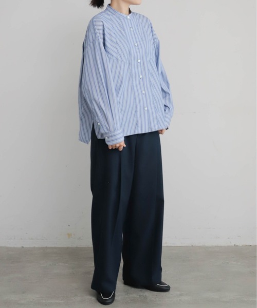 Blanc Bleu Minuit(ブランブルーミニュイ)の「アソートチェック 深タックパンツ(その他パンツ・レディース・ネイビー/チャコールグレー・FREE)」の13枚目の写真