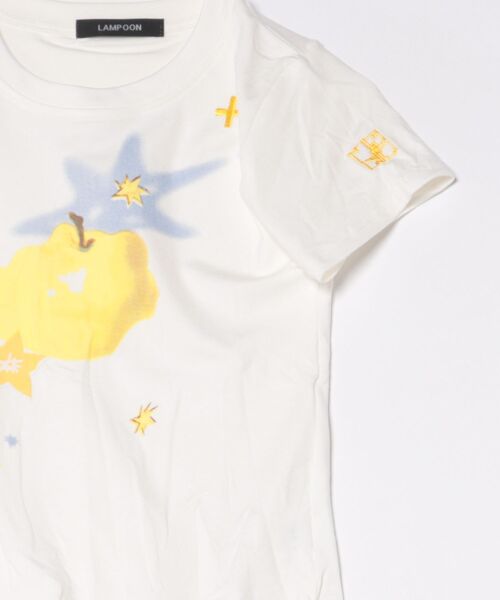 almo(アルモ)の「【LAMPOON】青りんごTシャツ(Tシャツ/カットソー・レディース・ホワイト・LARGE/MEDIUM/SMALL)」の12枚目の写真