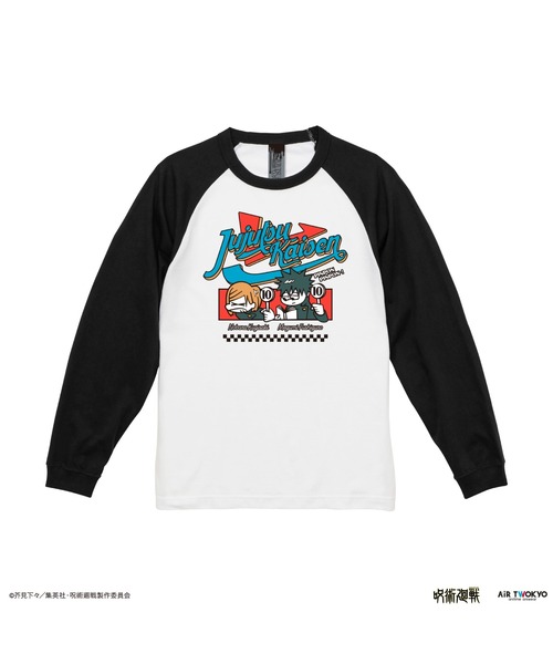 AIR TWOKYO(エアトゥーキョー)の「TVアニメ『呪術廻戦』第2期「渋谷事変」シーンイラストロングスリーブTシャツ1(ファミレス)(Tシャツ/カットソー・レディース・ホワイト×ブラック・X-LARGE/LARGE/MEDIUM)」の3枚目の写真