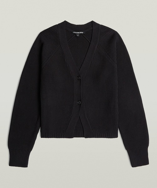 G-STAR(ジースター)の「Unit Cardi/ベーシックデザインコットンニットカーディガン(カーディガン/ボレロ・レディース・ダークブラック・MEDIUM/SMALL/X-SMALL)」の6枚目の写真
