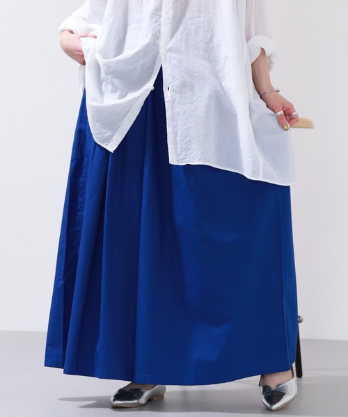 FUNALIVE(ファンアライブ)の「ポプリンタックワイドパンツ(その他パンツ・レディース・ロイヤルブルー/ブラック/ダークベージュ・M-L)」の16枚目の写真