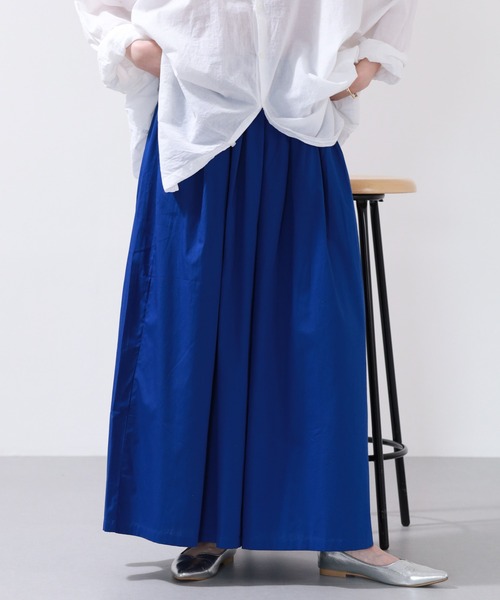 FUNALIVE(ファンアライブ)の「ポプリンタックワイドパンツ(その他パンツ・レディース・ロイヤルブルー/ブラック/ダークベージュ・M-L)」の14枚目の写真