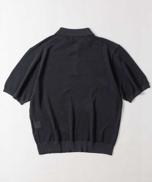 JOHN'S CLOSET(ジョンズクローゼット)の「【s】ルーズシルエット ドライタッチ鹿の子 ポロシャツ 接触冷感/透かし編み(ポロシャツ・メンズ・グレイッシュベージュ/チャコールグレー/ブラック・MEDIUM/LARGE)」の15枚目の写真