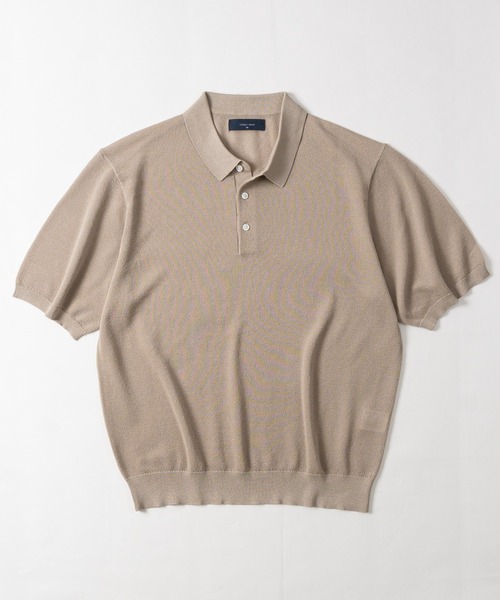 JOHN'S CLOSET(ジョンズクローゼット)の「【s】ルーズシルエット ドライタッチ鹿の子 ポロシャツ 接触冷感/透かし編み(ポロシャツ・メンズ・グレイッシュベージュ/チャコールグレー/ブラック・MEDIUM/LARGE)」の16枚目の写真