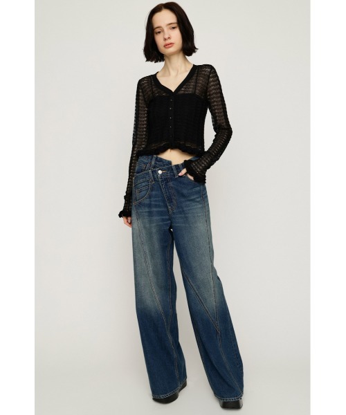 SLY(スライ)の「J/W SOFT SWITCHING STRAIGHT PT ジャストウエストソフトスウィッチングストレートパンツ 夏服 秋服(デニムパンツ・レディース・ライトブルー/ダークブルー/ブルー系その他・0/2/1)」の17枚目の写真
