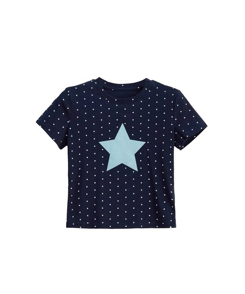 Girly Doll(ガーリードール)の「ミニドット×スターTシャツ(Tシャツ/カットソー・レディース・ネイビー/オフホワイト・F)」の9枚目の写真