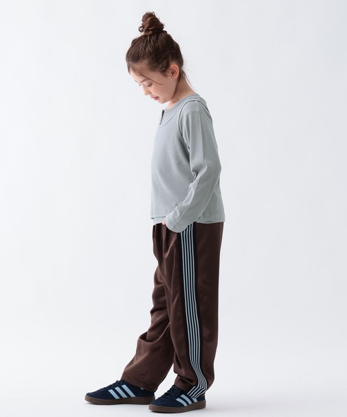 BAYFLOW（ベイフロー）の「[一本でおしゃれに決まる☆]サテンリラックスラインパンツ[120~160cm](KIDS)（その他パンツ・キッズ・ブラック/ブラウン・160cm/150cm/140cm/130cm/120cm）」の8枚目の写真