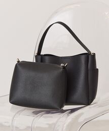 【2点セット】2WAYワンハンドルミニトート+ポーチ
