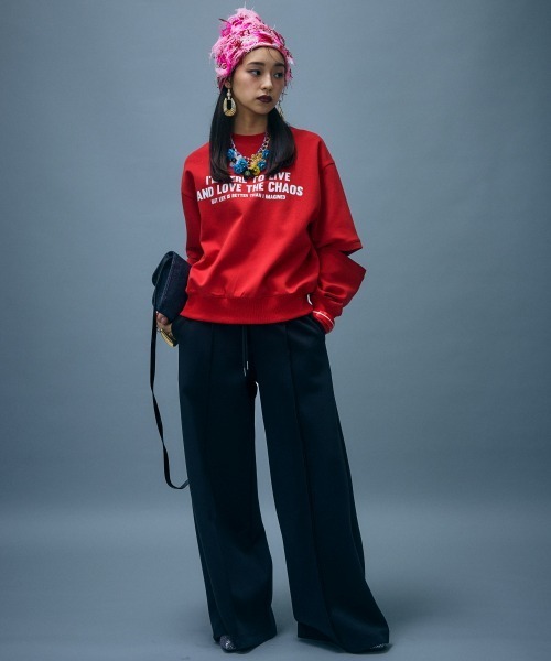 GEVS.(ジェイヴィス)の「スラッシュスリーブスウェット<大きいサイズ有>GEVS.(スウェット・レディース・レッド/チャコール・M/L/LL/3L/4L/5L)」の20枚目の写真