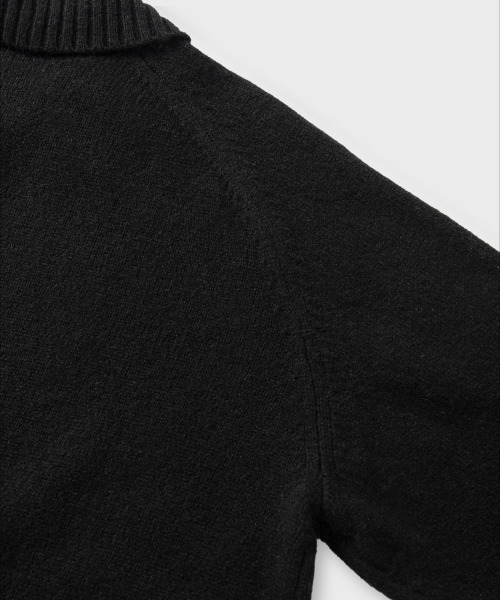 NONBLANK(ノンブランク)の「ウールカラー ニット_BLACK(ニット/セーター・メンズ・ブラック・MEDIUM/LARGE/X-LARGE)」の6枚目の写真