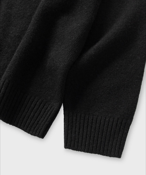 NONBLANK(ノンブランク)の「ウールカラー ニット_BLACK(ニット/セーター・メンズ・ブラック・MEDIUM/LARGE/X-LARGE)」の7枚目の写真