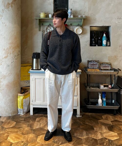 NONBLANK(ノンブランク)の「ウールカラー ニット_BLACK(ニット/セーター・メンズ・ブラック・MEDIUM/LARGE/X-LARGE)」の13枚目の写真
