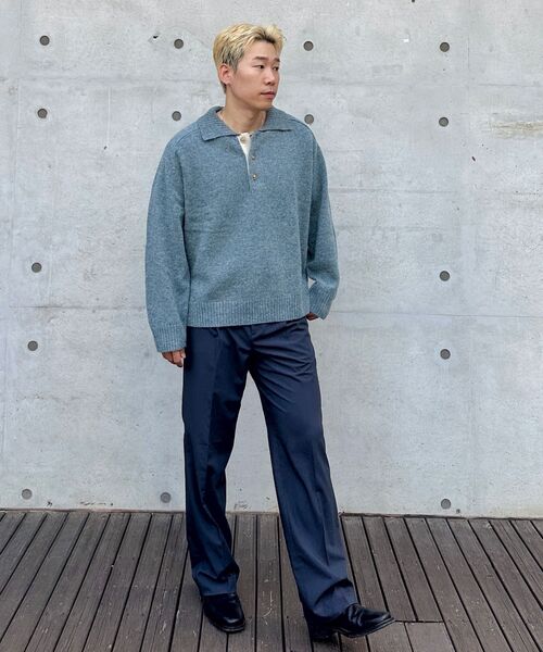 NONBLANK(ノンブランク)の「ウールカラー ニット_BLACK(ニット/セーター・メンズ・ブラック・MEDIUM/LARGE/X-LARGE)」の16枚目の写真