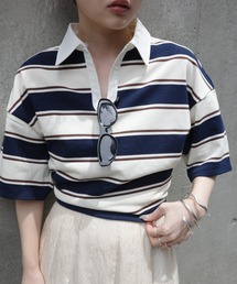 Ameri（アメリ）の「WAIST MARK RUGGER SHIRT TOP（シャツ/ブラウス）」