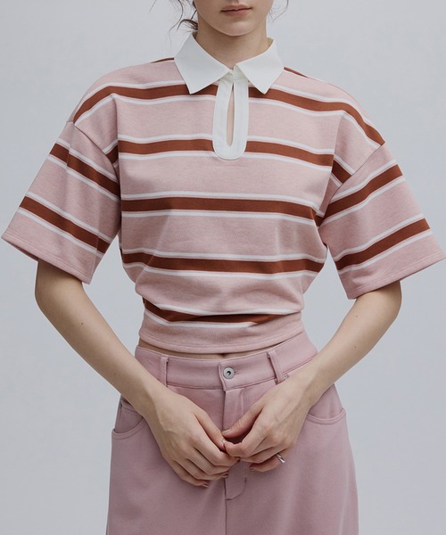 WAIST MARK RUGGER SHIRT TOP（シャツ/ブラウス）｜Ameri（アメリ）の