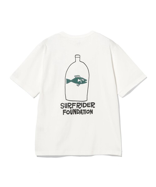 NEW ERA(ニューエラ)の「NEW ERA × SURFRIDER FOUNDATION × YUSUKE HANAI / ウォッシュドコットン Tシャツ フィッシュ(Tシャツ/カットソー・メンズ・オフホワイト/ブラック系その他4・LARGE/X-LARGE/MEDIUM/SMALL)」の4枚目の写真